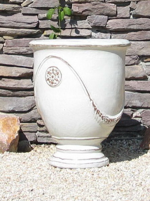 Large White French Urn Ceramic