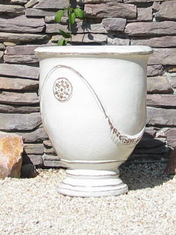 Large White French Urn Ceramic