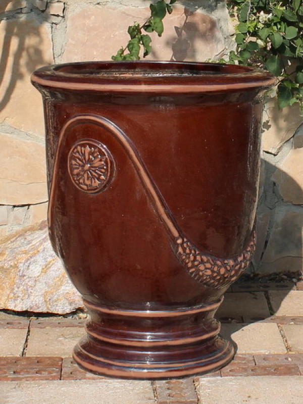 Extra Large French Urn Antiqued Ceramic