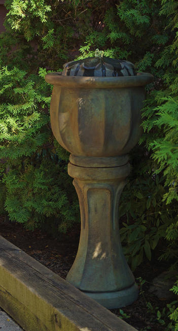 Tall Petals Patio Bubbler Fountain