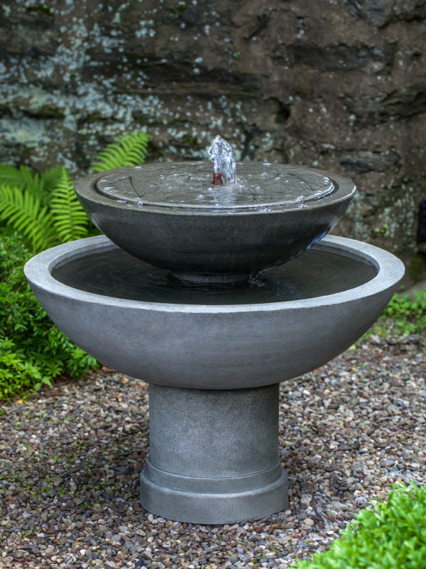 Hydrangea Leaves Two Tier Fountain