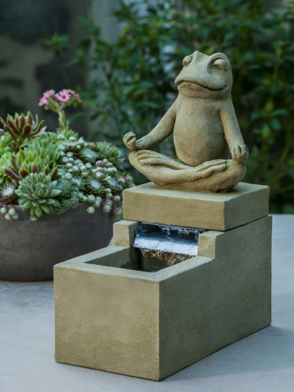 Mini Element Zen Frog Fountain