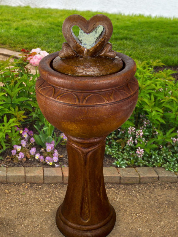 Tall Heart of Hearts Bubbler Fountain