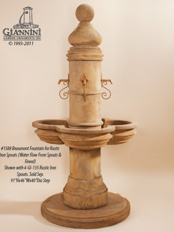 Beaumont Fountain w/ Spout Styles