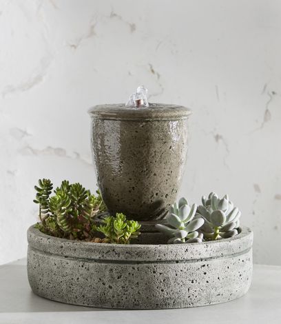 M-Series Rustic Spa Fountain with Planter