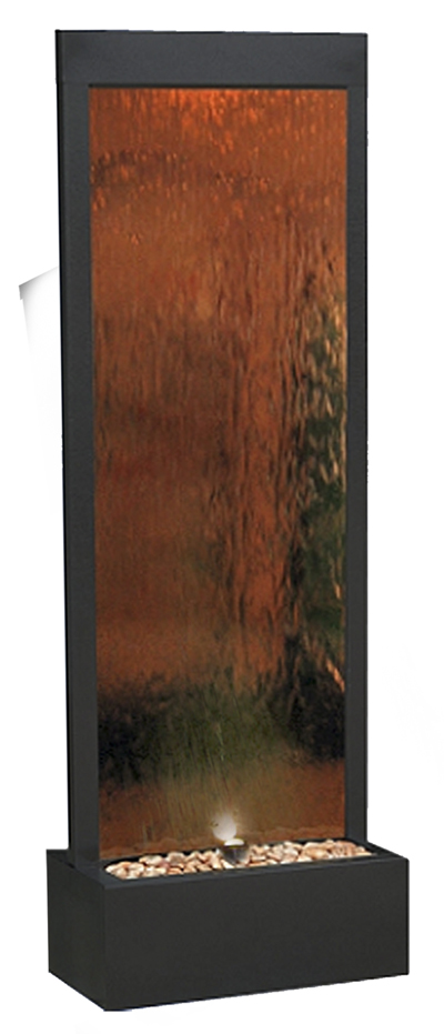 Bronze Mirrored waterfall with Light
