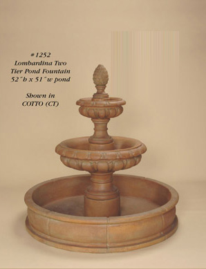 Lombardina Two Tier Pond Fountain