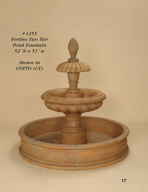 Fortino Two Tier Pond Fountain