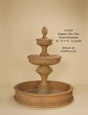 Empiro Two Tier Pond Fountain