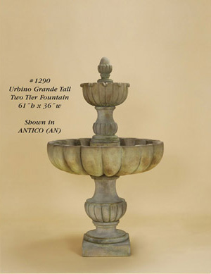 Urbino Grande Short Two Tier Fountain