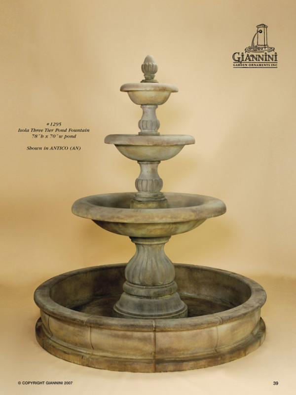 Isola Three Tier Pond Fountain