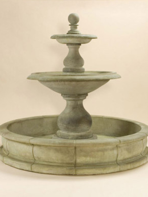 Carrara Two Tier Pond Fountain