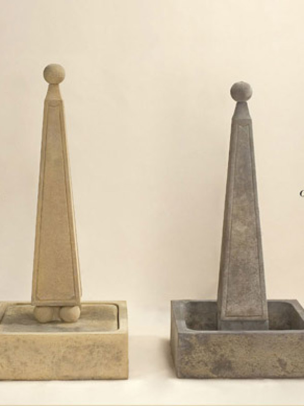 Obelisk Fountain with ball base, Obelisk Fountain