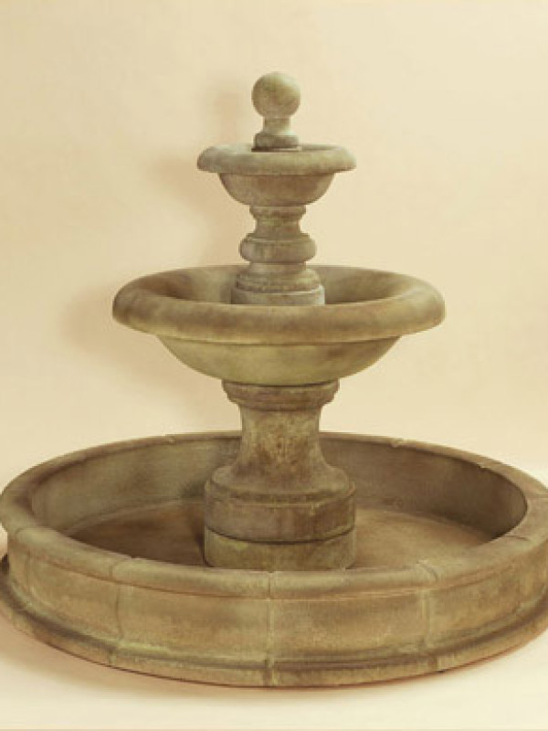 Villa Santini Two Tier Pond Fountain Short