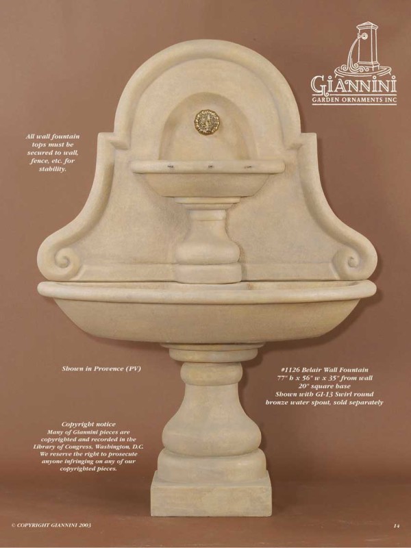 Belair Wall Fountain