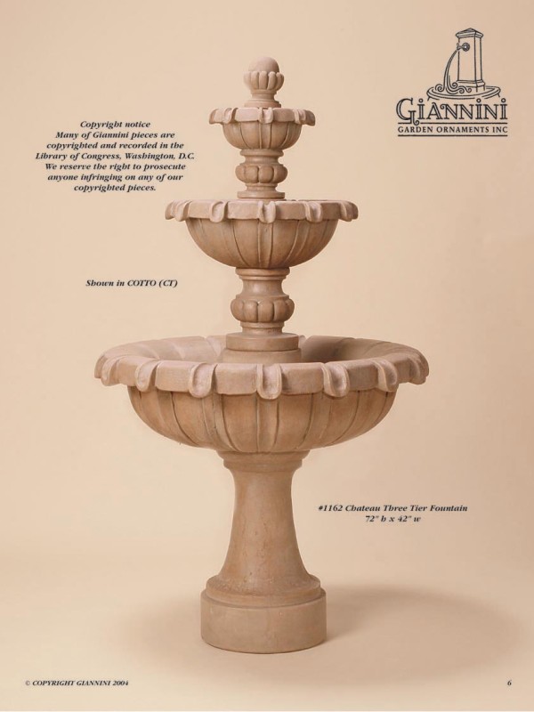 Chateau Three Tier Fountain