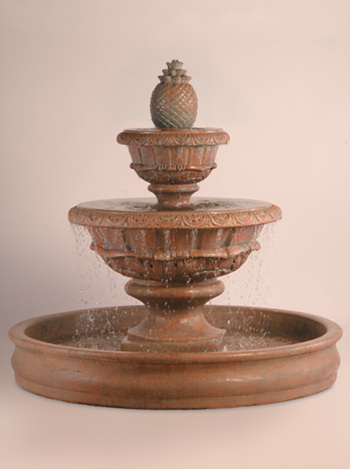 Roma Fountain with XL Pineapple & 70" Basin