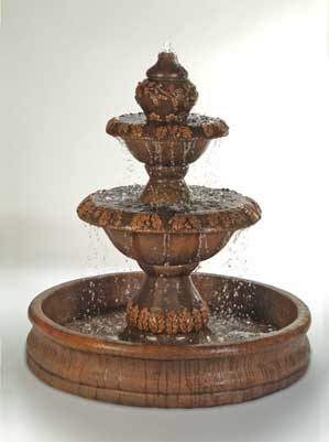 Oak Fountain with 55" Basin