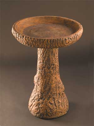 Rustic Birdbath, Small