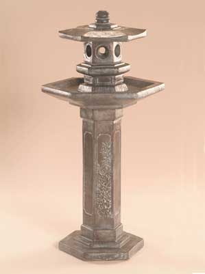 Garden Lantern Birdbath