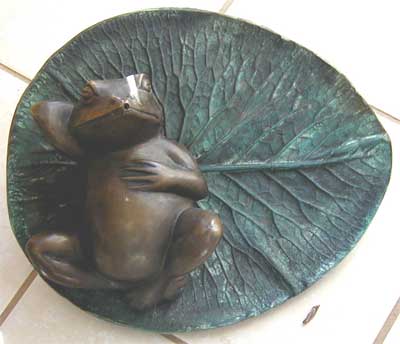 Frog on Lotus Leaf