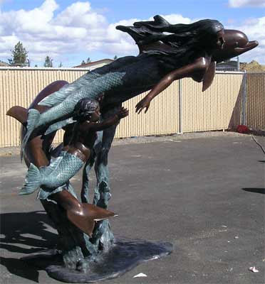 Mermaid, Dolphin and Merboy
