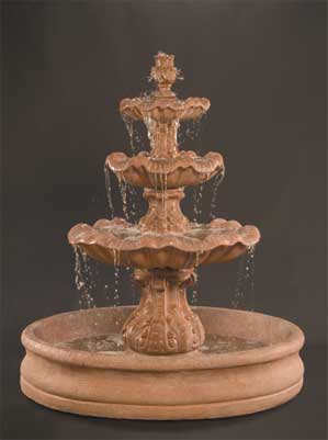 Italian 3-Tier Fountain with 55" Basin