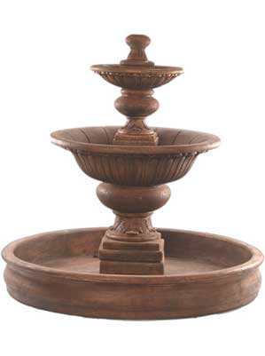 Formal Garden Fountain with 74" Basin