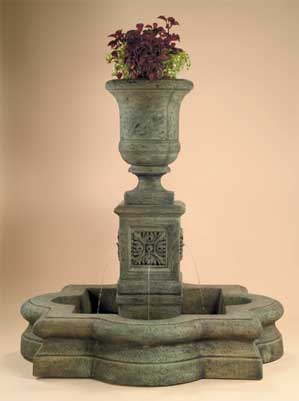 Chambers Fountain with AWC Quatrefoil Basin