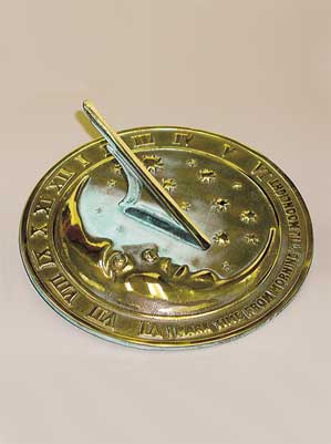 Brass Moon & Stars Sundial