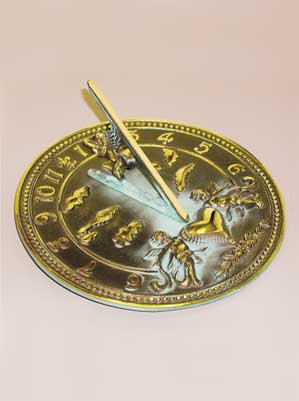 Brass Cherub Sundial