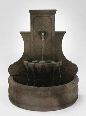 Fleur de Lis Wall Fountain