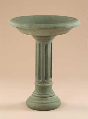 Fluted Birdbath