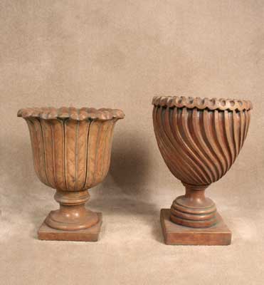 Eden and Swirl Urns