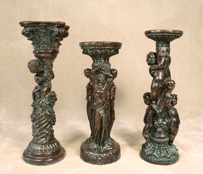 Vineyard Column, Three Graces Column, and Three Cupids Column