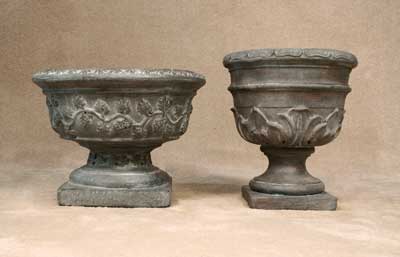 Grape Vine Urn and Leaf Urn