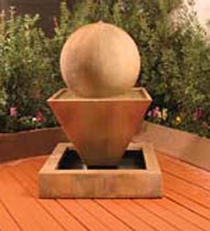 Oblique Fountain with Ball