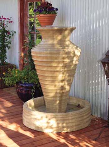 Large Olive Jar Fountain