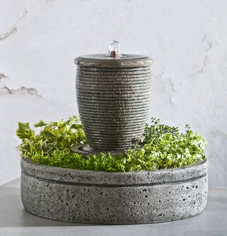M-Series Ribbed Spa Fountain with Planter