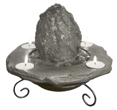 Tabletop Water Fountain with Candles