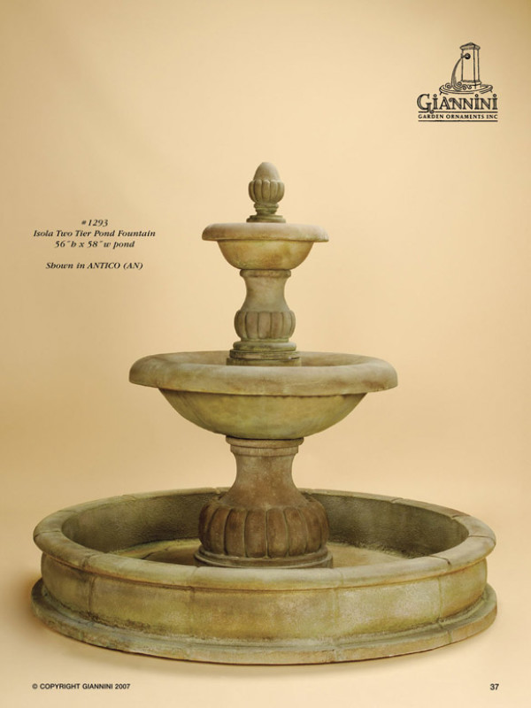 Isola Two Tier Pond Fountain