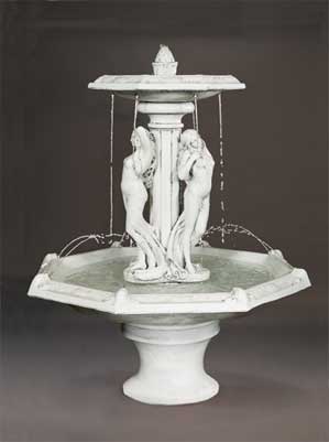Three Graces Fountain with Octagon Bowl