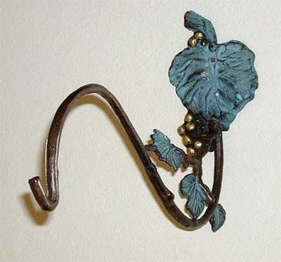 Grape Leaf Hook - Pair