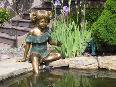 Girl Sitting with Bird