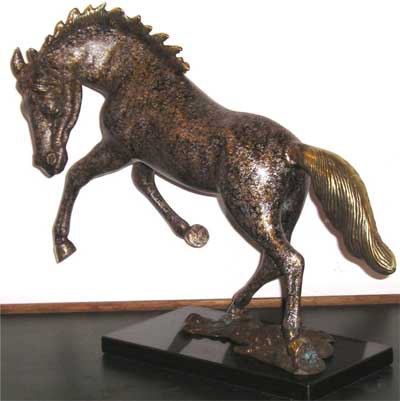 Horse on Marble - Granite Patina