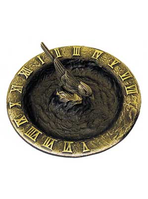 Brass Birdbath Sundial