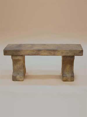 Weathered Stone Bench, Long