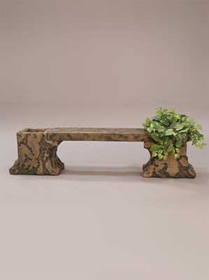Weathered Planter Bench