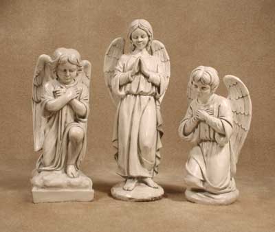 Kneeling Angels and Angel in Prayer