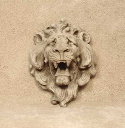 Lion Head Plaque